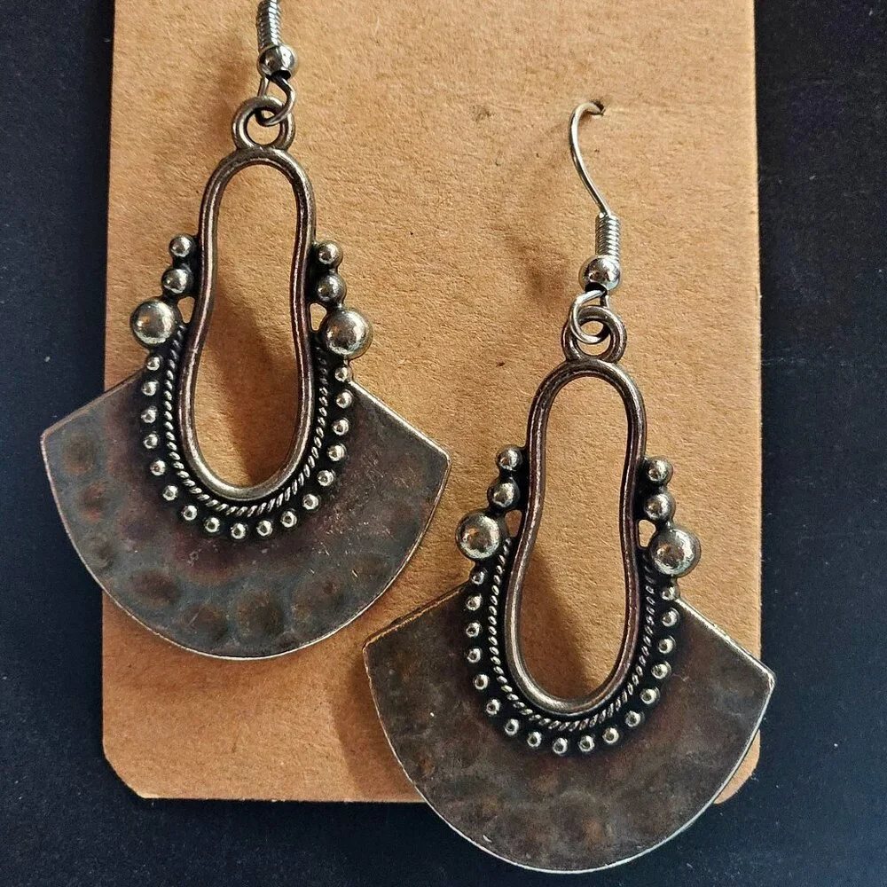 Silver Dangle Earrings - Picture 1 of 2